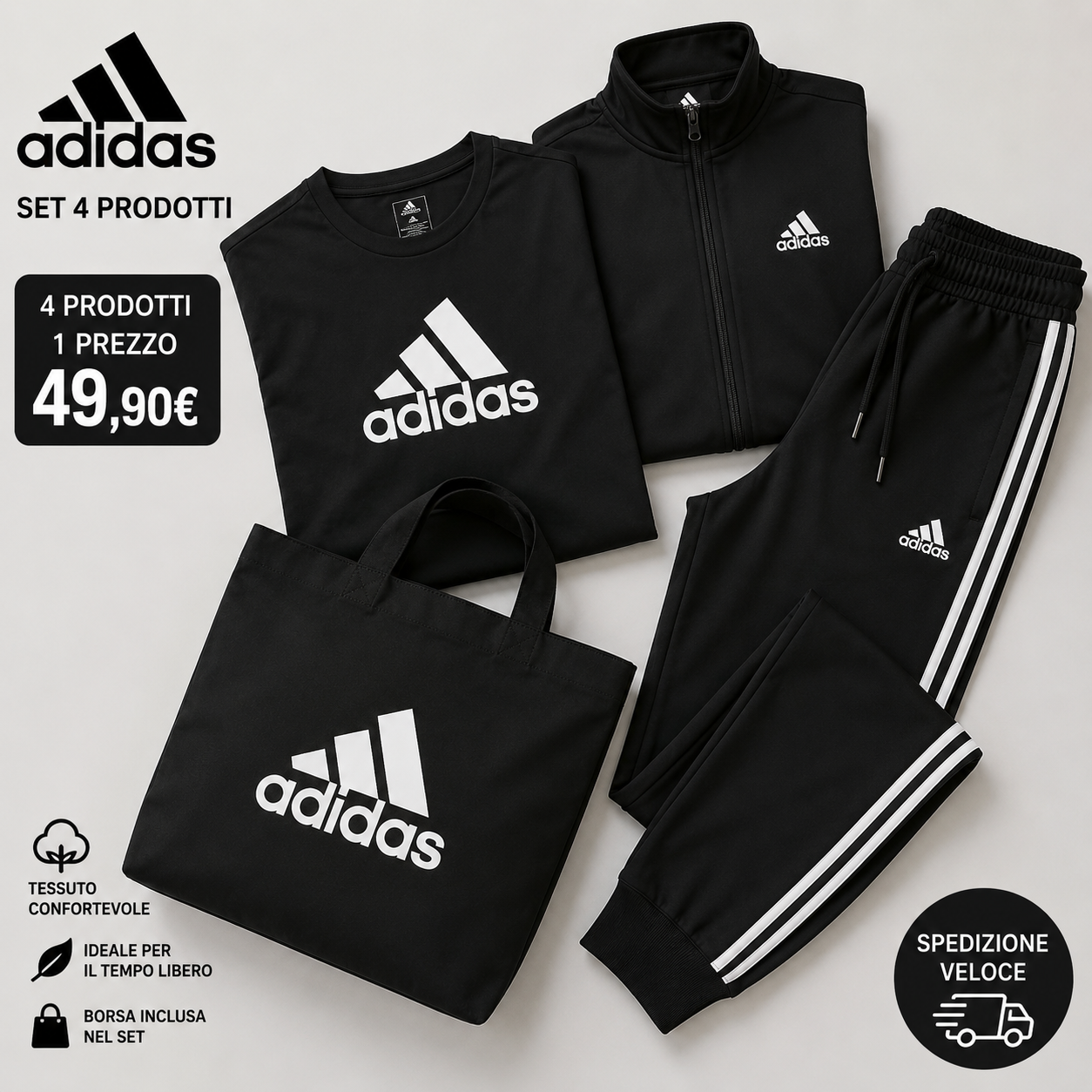 OFFERTA FUORI TUTTO - SET AD 4 PEZZI AL PREZZO DI 1