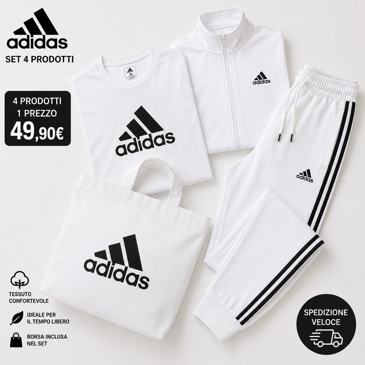 OFFERTA FUORI TUTTO - SET AD 4 PEZZI AL PREZZO DI 1