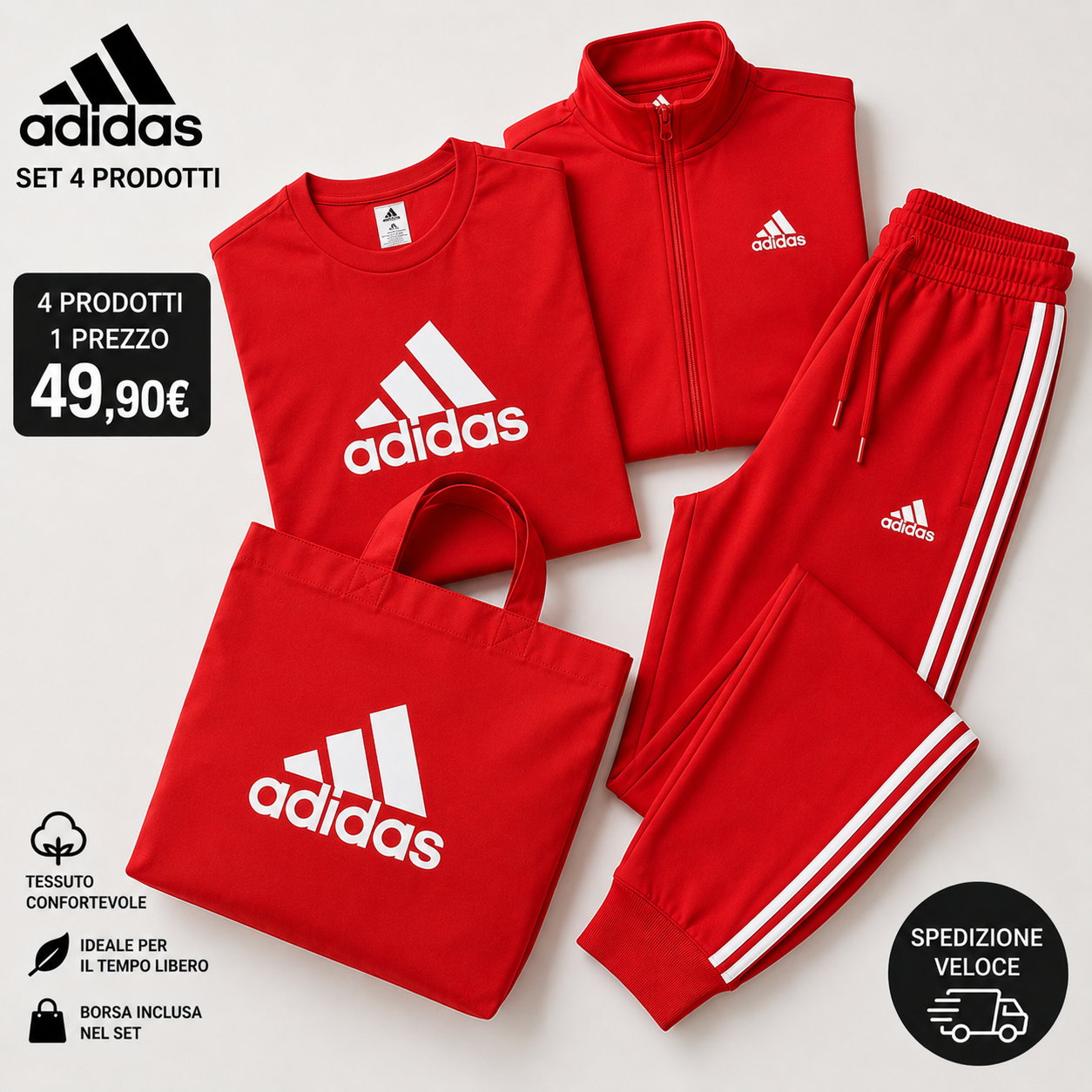 OFFERTA FUORI TUTTO - SET AD 4 PEZZI AL PREZZO DI 1