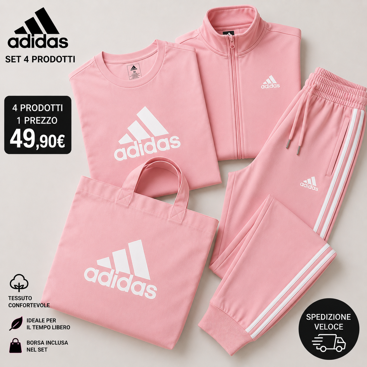 OFFERTA FUORI TUTTO - SET AD 4 PEZZI AL PREZZO DI 1